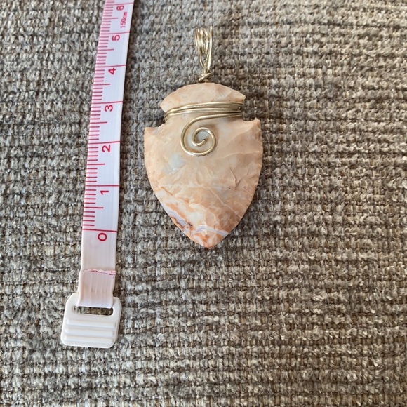 🌟Host Pick🌟 Calcedony Arrowhead Pendant - Picture 5 of 6